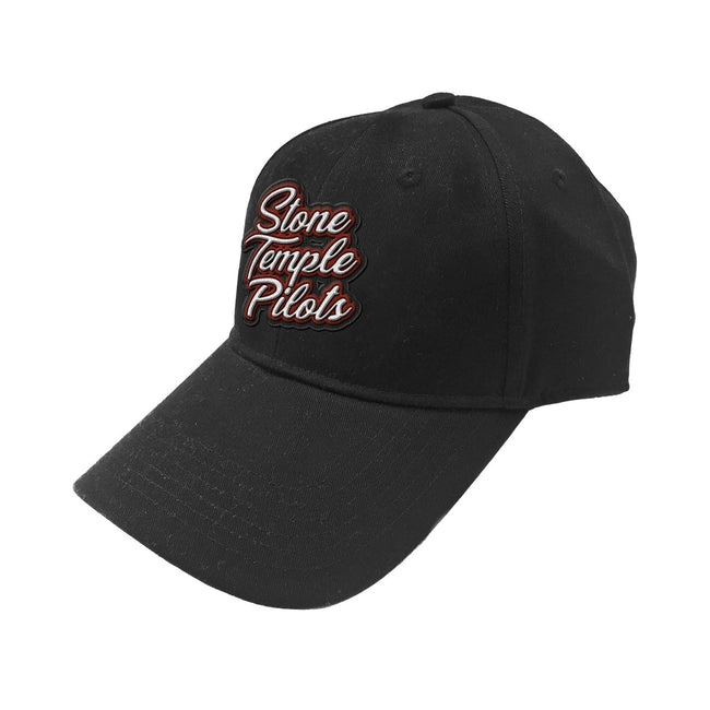 Black - Front - Stone Temple Pilots Unisex Adult Scroll Logo Baseball Cap