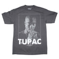 Charcoal Grey - Front - Tupac Shakur Unisex Adult Praying Cotton T-Shirt