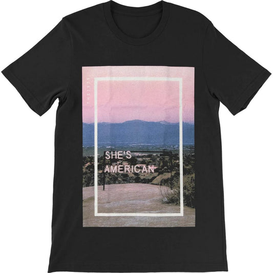 Black - Front - The 1975 Unisex Adult She´s American T-Shirt