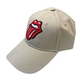 Sand - Front - The Rolling Stones Unisex Adult Logo Baseball Cap