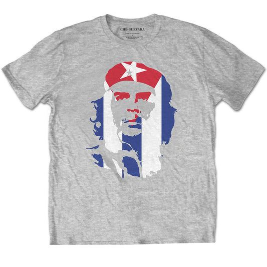 Grey - Front - Che Guevara Unisex Adult Stars & Stripes T-Shirt