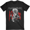 Black - Front - Iron Maiden Unisex Adult Killers Eddie Large Graphic Distress T-Shirt