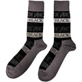 Black-Grey-White - Back - AC-DC Unisex Adult Back In Black Ankle Socks