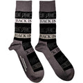 Black-Grey-White - Front - AC-DC Unisex Adult Back In Black Ankle Socks