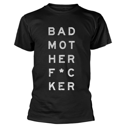 Black - Front - Machine Gun Kelly Unisex Adult Bad Mo-Fu Back Print Cotton T-Shirt