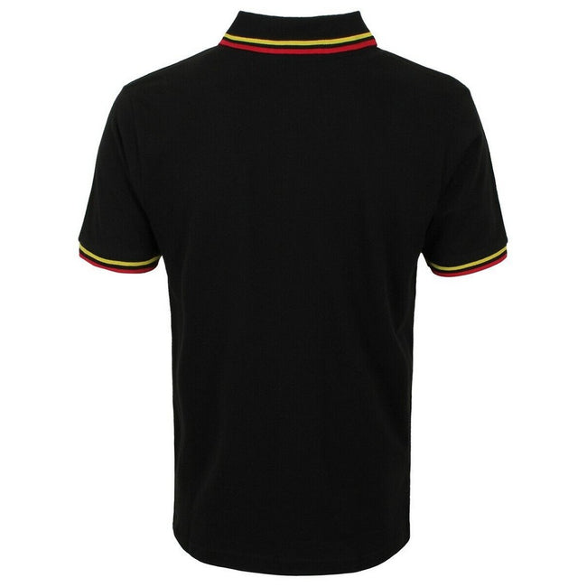 Black - Back - AC-DC Unisex Adult Classic Logo Polo Shirt