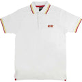 White - Front - AC-DC Unisex Adult Classic Logo Polo Shirt
