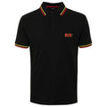 Black - Front - AC-DC Unisex Adult Classic Logo Polo Shirt