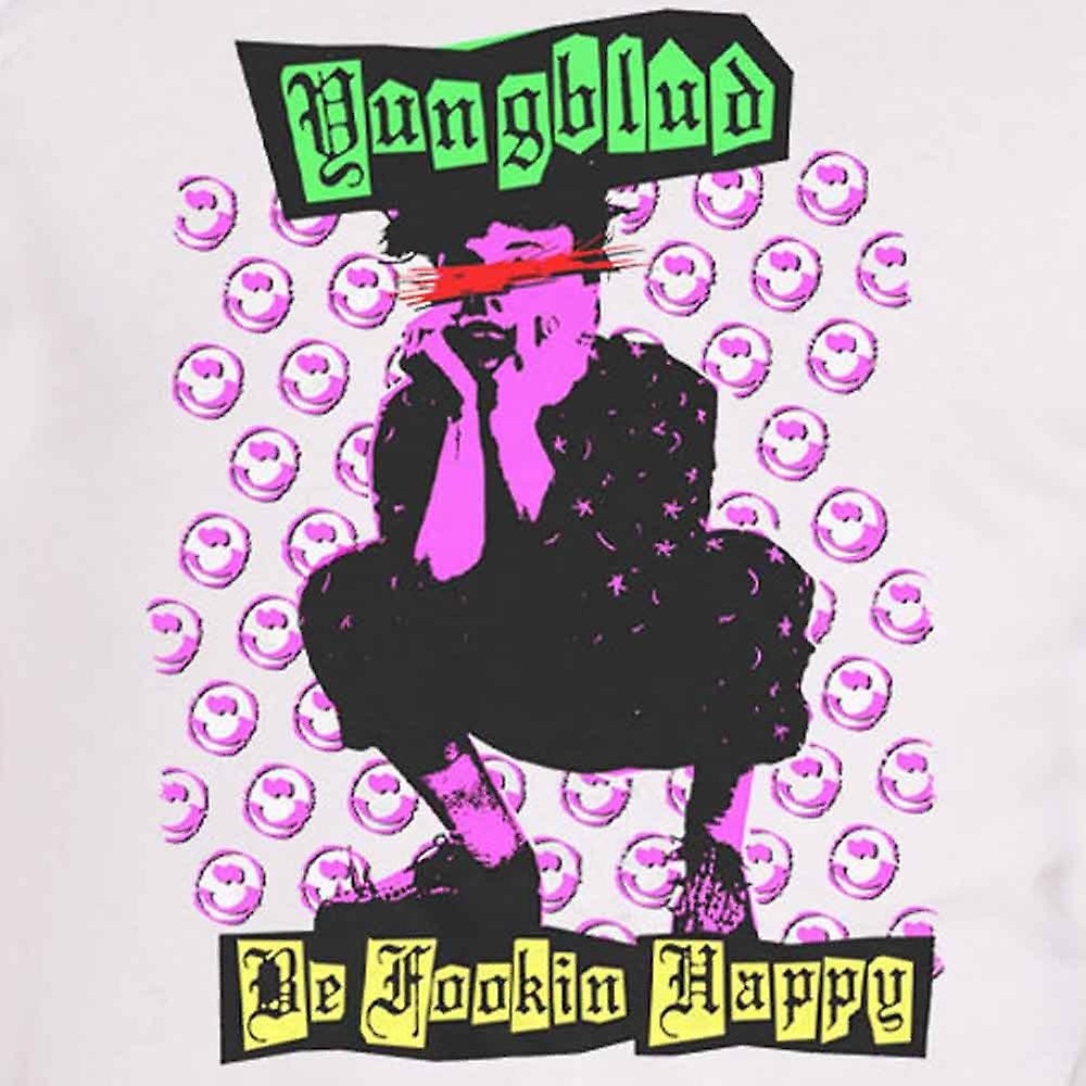 White - Side - Yungblud Unisex Adult Punker Cotton T-Shirt