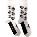 White-Black - Front - The Beatles Unisex Adult Meanies Band Socks