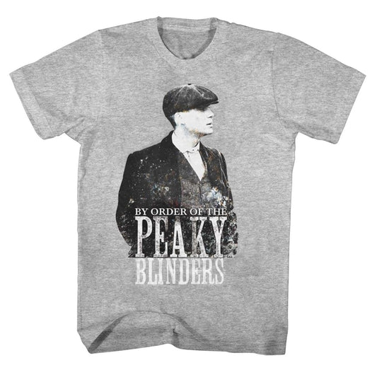 Grey - Front - Peaky Blinders Unisex Adult Tommy Shelby T-Shirt