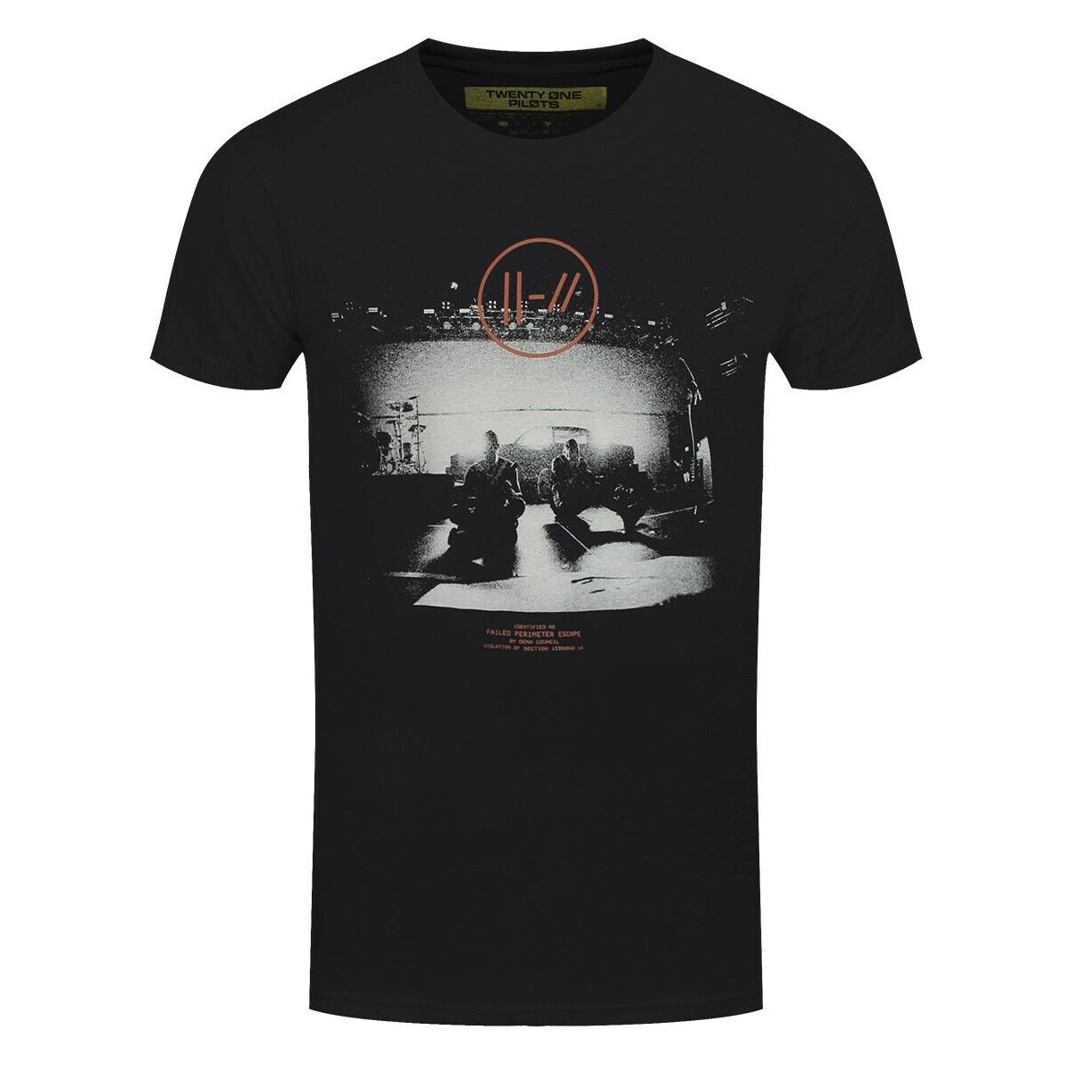 Black - Front - twenty one pilots Unisex Adult Dark Stage Cotton T-Shirt