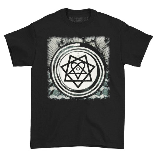 Black - Front - Him Unisex Adult Album Cotton T-Shirt