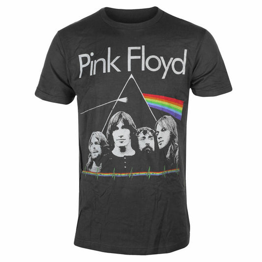 Charcoal - Front - Pink Floyd Unisex Adult DSOTM Band & Pulse T-Shirt