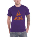 Purple - Front - Def Leppard Unisex Adult Classic Triangle Cotton T-Shirt