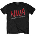 Black - Front - N.W.A Unisex Adult Straight Outta Compton Cotton T-Shirt