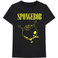 Black - Back - SpongeBob SquarePants Unisex Adult Cotton T-Shirt