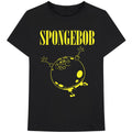 Black - Front - SpongeBob SquarePants Unisex Adult Cotton T-Shirt