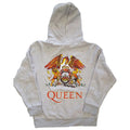 Ash Grey - Back - Queen Unisex Adult Classic Crest Full Zip Hoodie