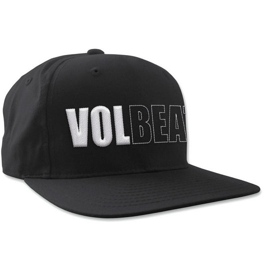 Black-White - Front - Volbeat Unisex Adult Logo Snapback Cap