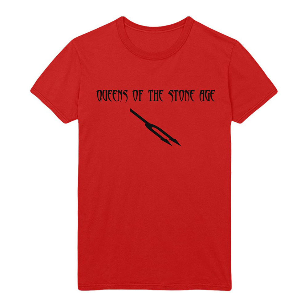 Red - Front - Queens Of The Stone Age Unisex Adult Deaf Songs Cotton T-Shirt