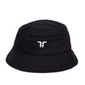 Black-White - Front - Tokyo Time Unisex Adult Logo Bucket Hat