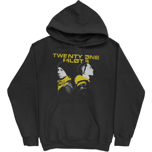 Black - Front - twenty one pilots Unisex Adult Back To Back Hoodie