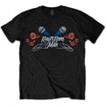 Black - Front - Rag´n´Bone Man Unisex Adult Mics & Roses Cotton T-Shirt
