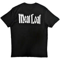 Black - Back - Meat Loaf Unisex Adult Bat Out Of Hell Cover Cotton Back Print T-Shirt