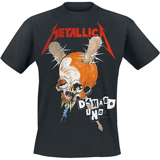 Black - Front - Metallica Unisex Adult Damage Inc Back Print T-Shirt