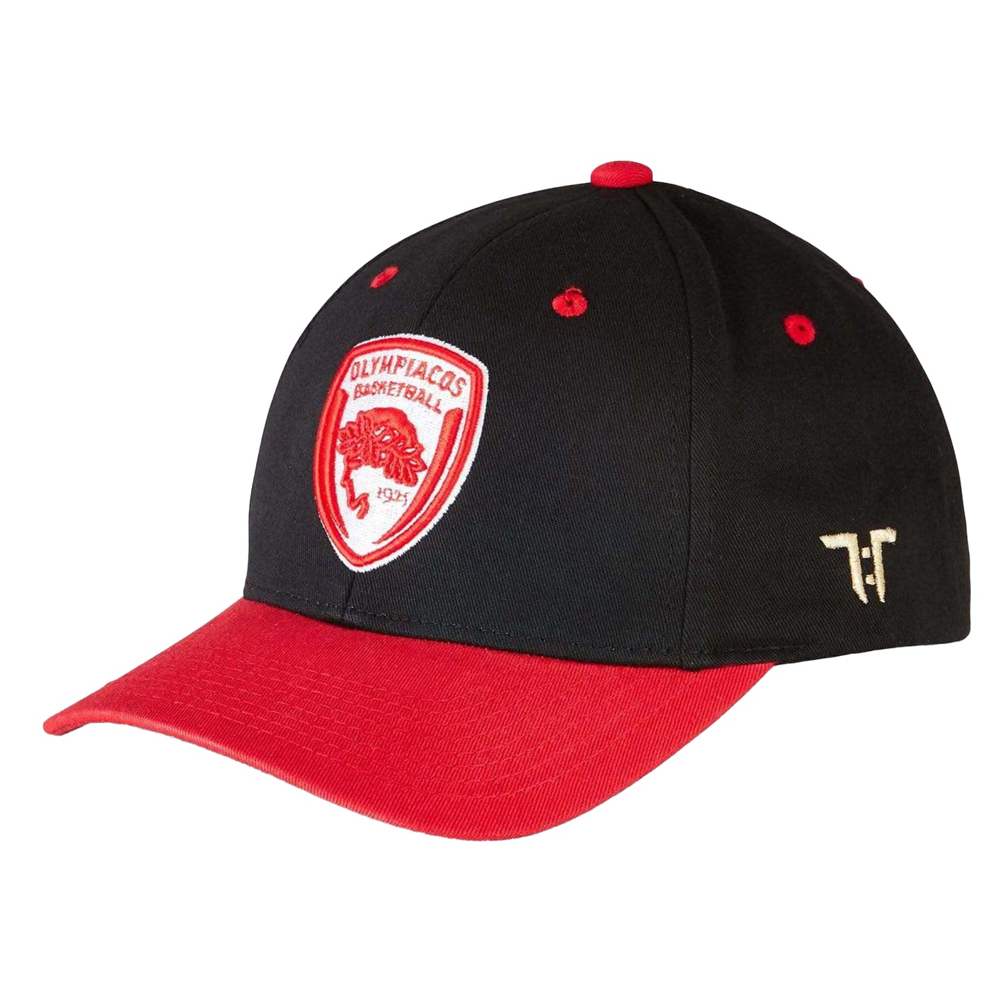 Black-Red - Back - Tokyo Time Unisex Adult Olympiacos Piraeus Baseball Cap