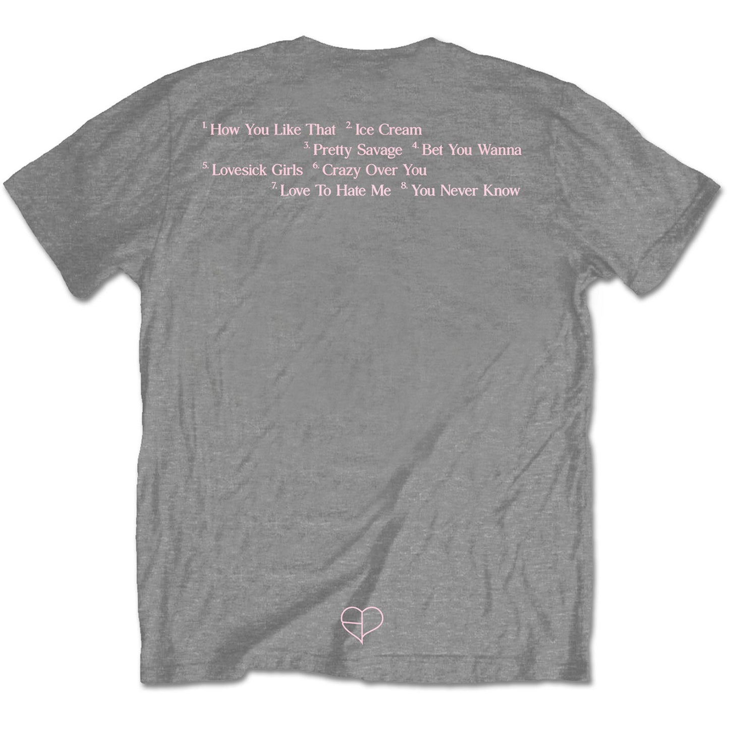 Grey - Back - BlackPink Unisex Adult The Album Crown T-Shirt