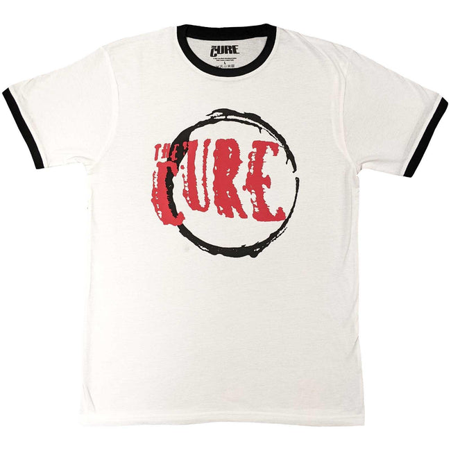 White - Front - The Cure Unisex Adult Circle Logo T-Shirt