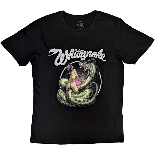 Black - Front - Whitesnake Unisex Adult Love Hunter Cotton T-Shirt
