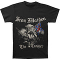 Black - Front - Iron Maiden Unisex Adult Sketched Trooper Back Print T-Shirt