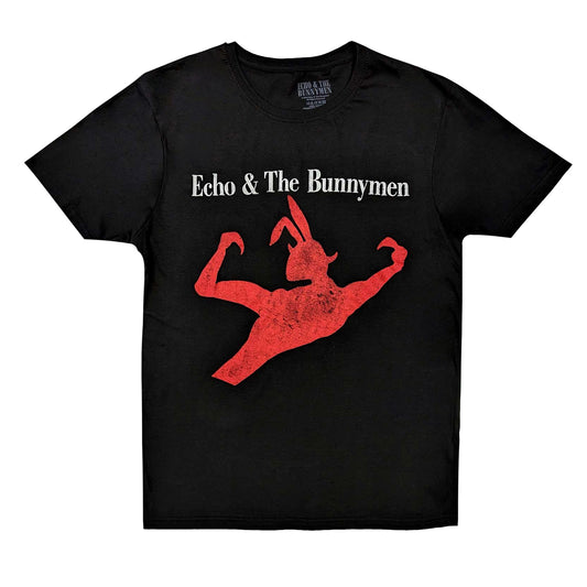 Black - Front - Echo & The Bunnymen Unisex Adult Creature T-Shirt