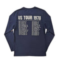 Navy Blue - Back - The Rolling Stones Unisex Adult US Tour ´78 Long-Sleeved T-Shirt