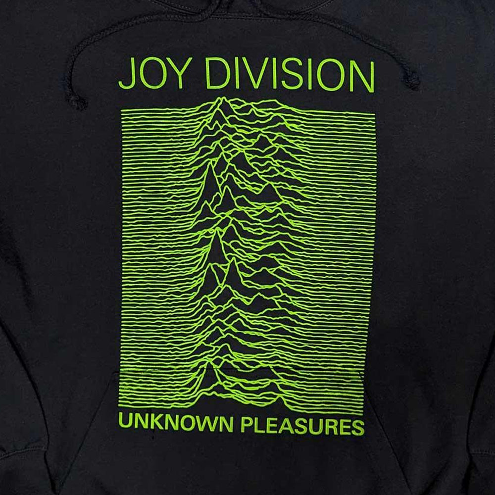 Navy Blue - Back - Joy Division Unisex Adult Unknown Pleasures Hoodie