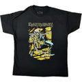 Black - Front - Iron Maiden Childrens-Kids Piece of Mind T-Shirt