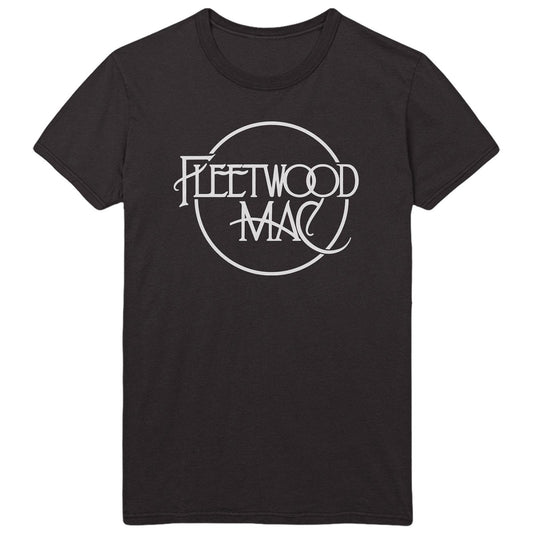 Black - Front - Fleetwood Mac Unisex Adult Logo T-Shirt