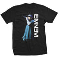 Black - Front - Eminem Unisex Adult Microphone T-Shirt