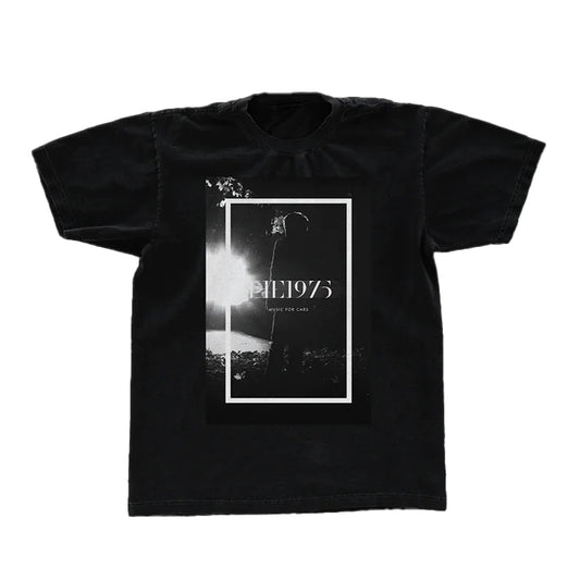 Black-White - Front - The 1975 Unisex Adult Music For Cars T-Shirt
