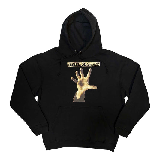 Black - Front - System Of A Down Unisex Adult Hand Hoodie