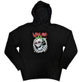 Black - Front - Blink 182 Unisex Adult Six Arrow Skull Hoodie