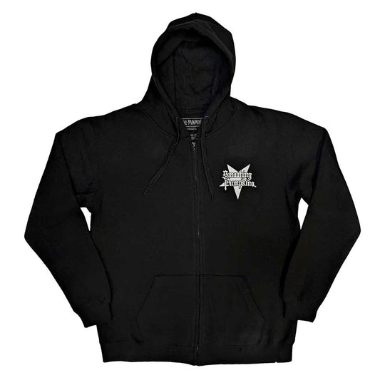 Black - Front - The Smashing Pumpkins Unisex Adult Zero Halo Full Zip Hoodie