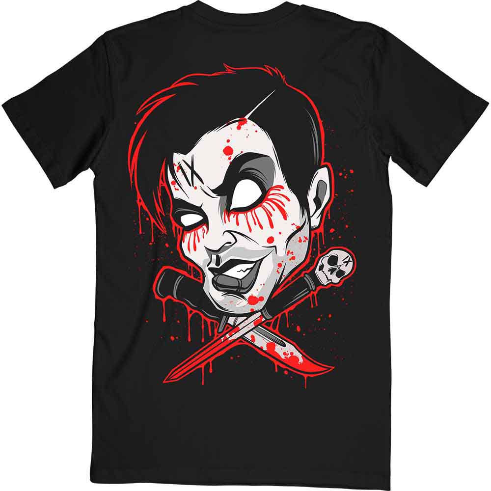 Black - Back - Ice Nine Kills Unisex Adult Cross Swords Cotton T-Shirt