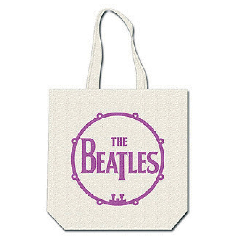White-Pink-Blue - Back - The Beatles Lady Madonna Back Print Cotton Tote Bag