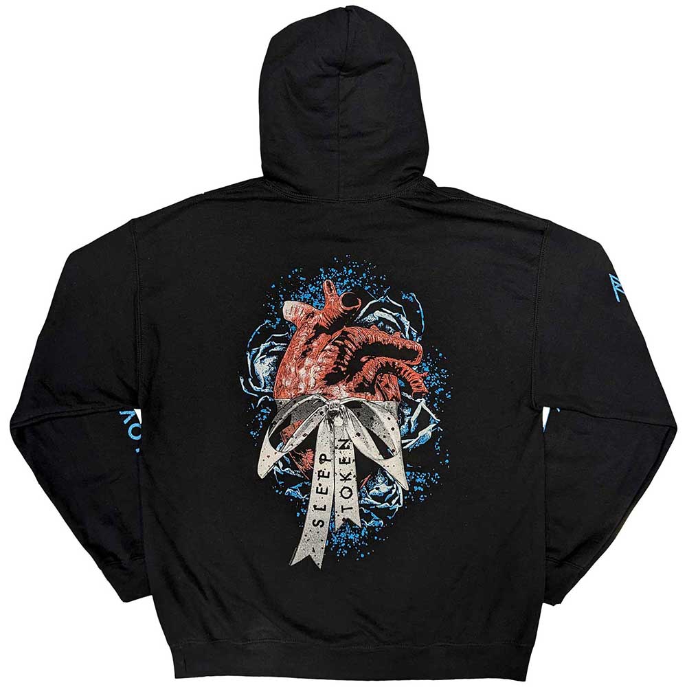 Black - Back - Sleep Token Unisex Adult The Love You Want Heart Sleeve Print Hoodie