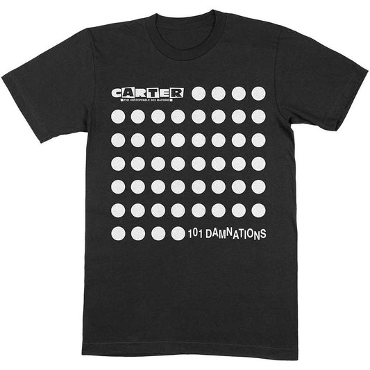 Black - Front - Carter the Unstoppable Sex Machine Unisex Adult 101 Damnations Cotton T-Shirt