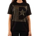 Black - Back - Elton John Unisex Adult Embellished T-Shirt